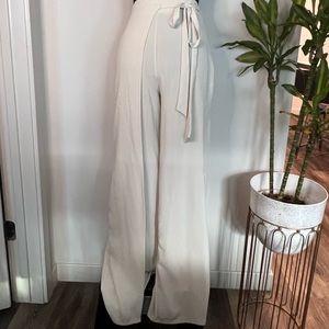 Zara Wide Leg Flowy Wrap Pants